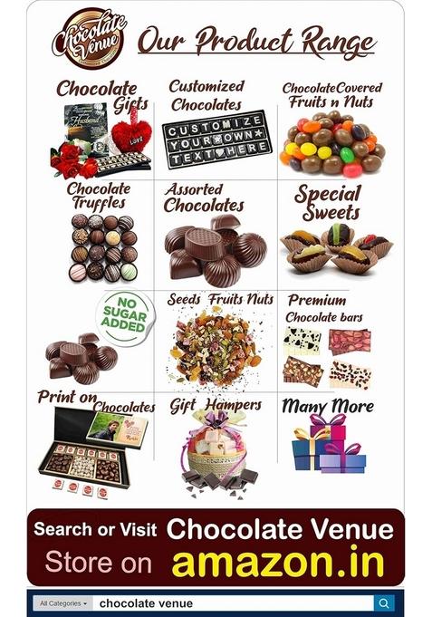 Chocolate Venue Milk Dry Fruit Ladoo Sweets Pack |Chocolate Gift Box for Diwali , Rakhi Holi, Birthday, Anniversary ,Wedding| 400 Gram