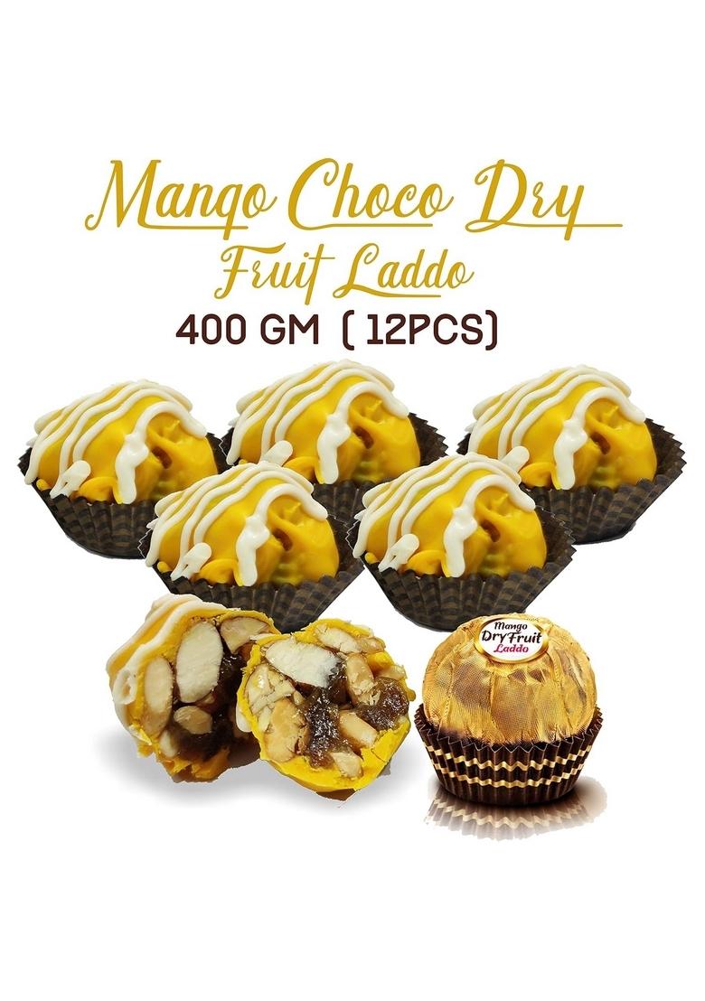 Chocolate Venue Mango Healthy Dry Fruit Ladoo Sweets Pack |Chocolate Gift Box for Diwali , Rakhi Holi, Birthday, Anniversary ,Wedding| 400 Gram