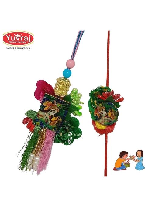 Yuvraj rakhi with soan papdi sweets 400 Gm box pack