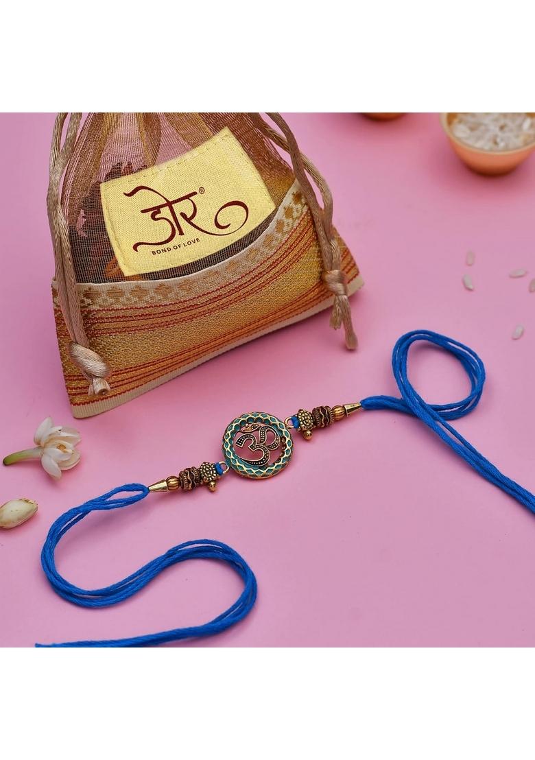 Dessert Drama Premium Gifted Sweet Healthy Seeds & Nuts Laddu 500 gm Laddoo Box With Rakhi For Brother