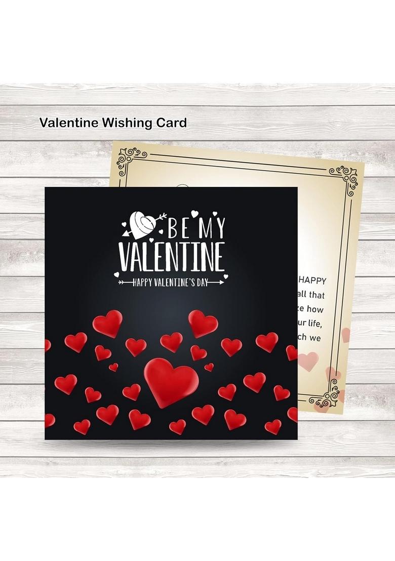 Chocoloony Happy Valentine's Day Chocolate & Red Tin Heart Shape Box Gift Hamper