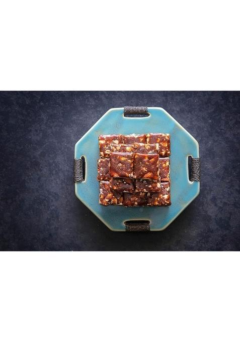 Dessert Drama Diwali Special Healthy and Delicious Sugarfree Dry Fruits & Nuts Barfi (400 Gram) Sweet Box with Ganesh ji Laxmi murti