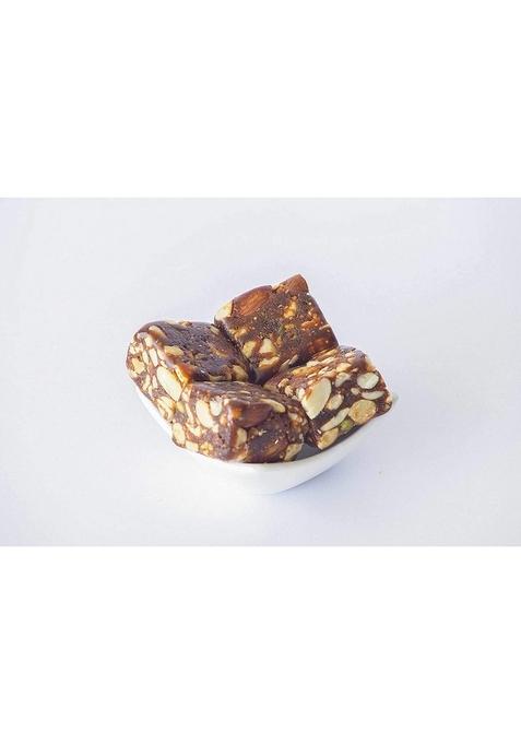 Dessert Drama Premium Sweet Gift Box Sugarfree Dry Fruits & Nuts Barfi 400 gm With Rakhi For Brother Rakshabandhan/Rakhi Sweeets