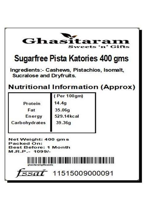 Ghasitaram Gifts Sugar Free Sweets