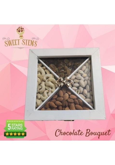 SWEET STEMS Special Diwali Dry Fruits Box Gift Hamper for your loved ones (Anniversary Card)