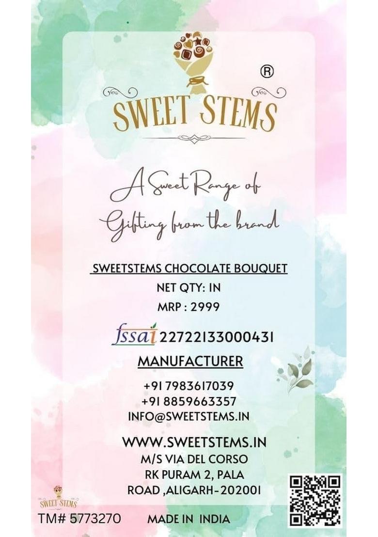 SWEET STEMS Best Brother Chocolate Gift box with some Gifts like Personalised Standee,Keychain,Bottle on Ocaasion of Rakshabandhan