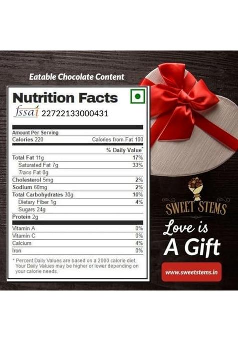 SWEET STEMS Best Brother Chocolate Gift box with some Gifts like Personalised Standee,Keychain,Bottle on Ocaasion of Rakshabandhan