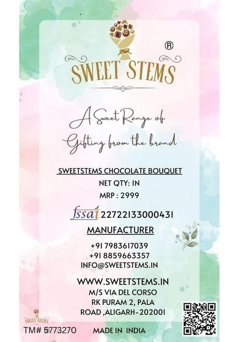SWEET STEMS Best Brother Chocolate Gift box with some Gifts like Personalised Standee,Keychain,Bottle on Ocaasion of Rakshabandhan