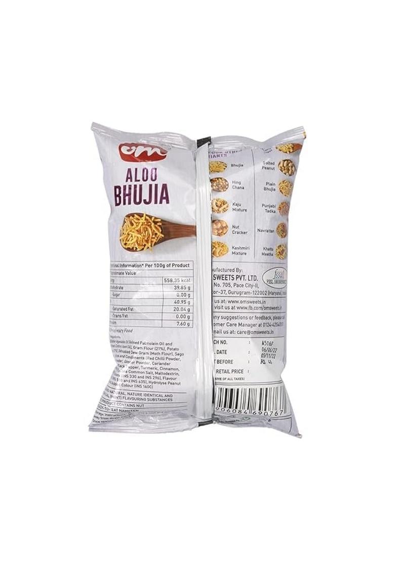 OM SWEETS & SNACKS Bhujia Namkeen Healthy Indian Crispy Fresh Snack | No Added Colours Or Preservatives Products Ready To Eat Finest Tea Time 200g X 4