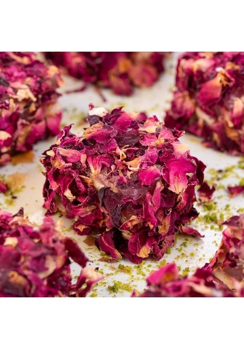 THE BAKLAVA BOX Assorted Turkish Delights- Fruit flavored Delights infused with Imported Nuts 300gms | Premium Gift Bestsellers of Lemon Cashew, Rosepetal and Strawberry Delight