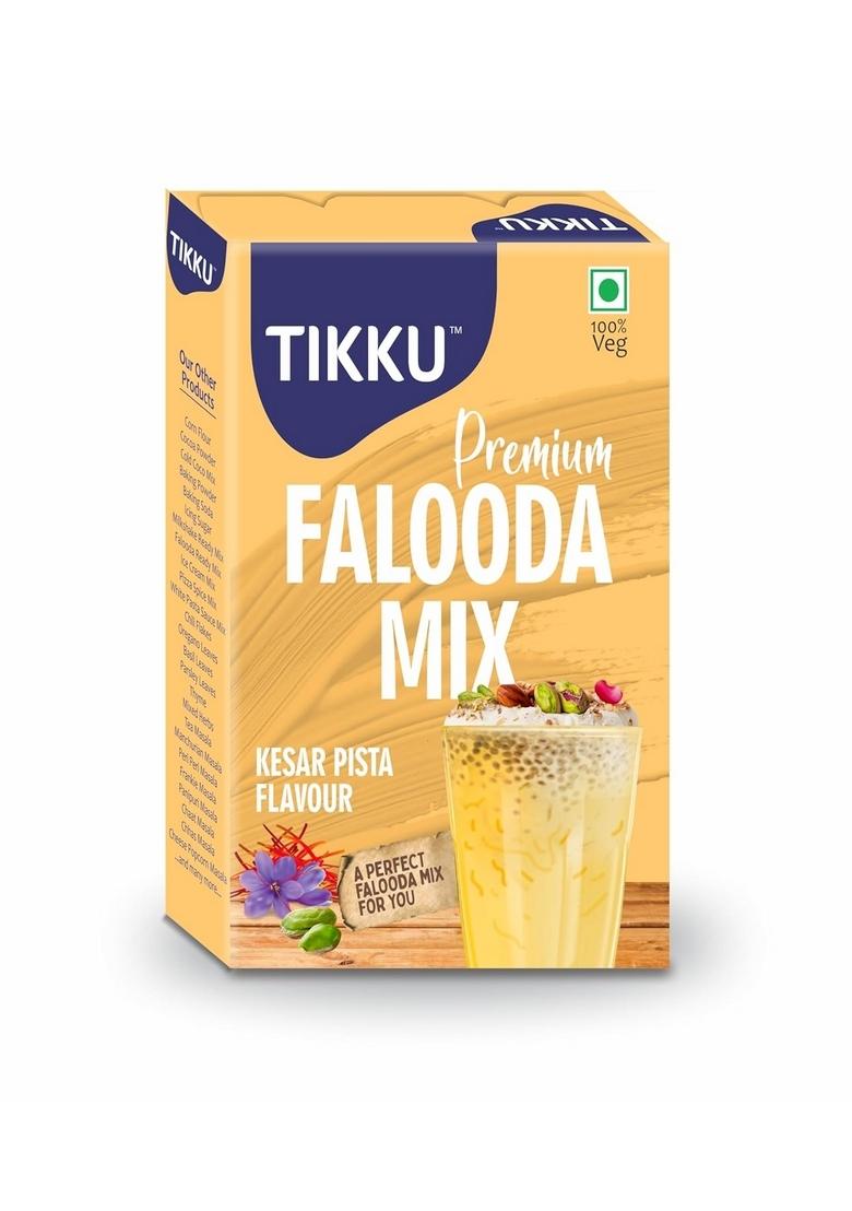 TIKKU Premium Kesar Pista Falooda mix 100 g box | Instant Dessert