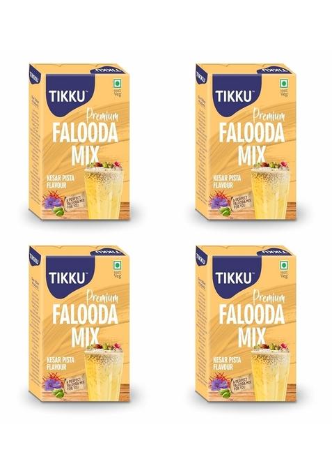 TIKKU Premium Kesar Pista Falooda mix 100 g box | Instant Dessert