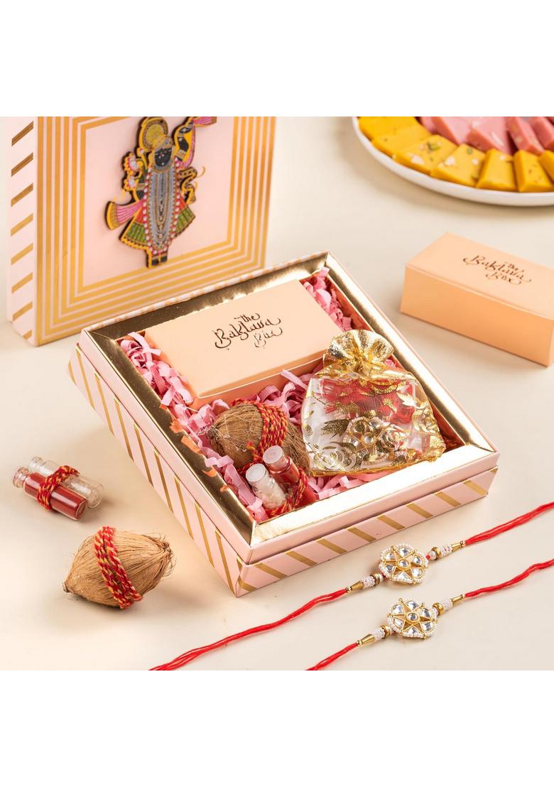 THE BAKLAVA BOX Rakhi Gift with Chocolates, and Greeting Card