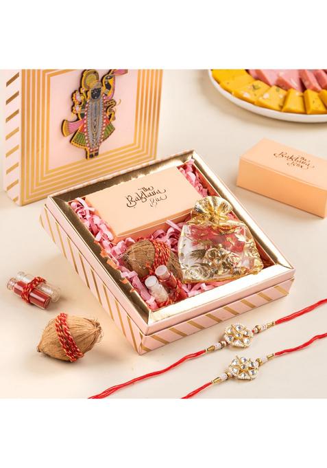 THE BAKLAVA BOX Rakhi Gift with Chocolates, and Greeting Card