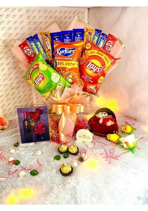 SWEET STEMS Best Chocolate Bouquet for your loved ones (Love Card)