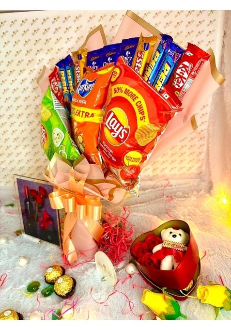 SWEET STEMS Best Chocolate Bouquet for your loved ones (Love Card)