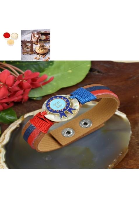 Ghasitaram Gifts Rakhi for Brother Rakhis Online PRK24-016 Premium with MEWA Bite Box