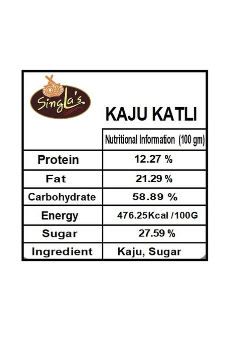 Singla Sweets Besan Dry fruits laddu 200g and Kaju katli combo pack of 2