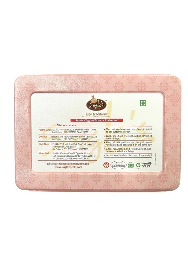 Singla sweets kaju roll 200g and Dodha Burfi 400g Combo pack of 2 (600g) Indian Sweet Mithai Gift