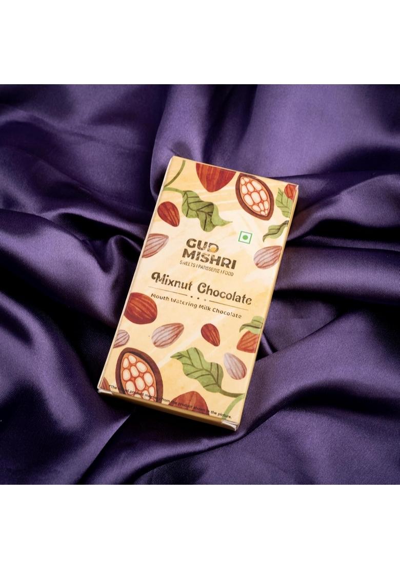 GUD MISHRI Sweets Hamper | Premium Dry Fruit & Mithai Gift Guilt-Free Healthy with Besan Laddu, Kismis, Chocolate More Ideal for Festive Corporate Gifting