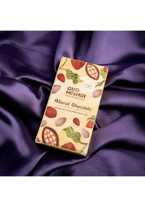 GUD MISHRI Sweets Hamper | Premium Dry Fruit & Mithai Gift Guilt-Free Healthy with Besan Laddu, Kismis, Chocolate More Ideal for Festive Corporate Gifting