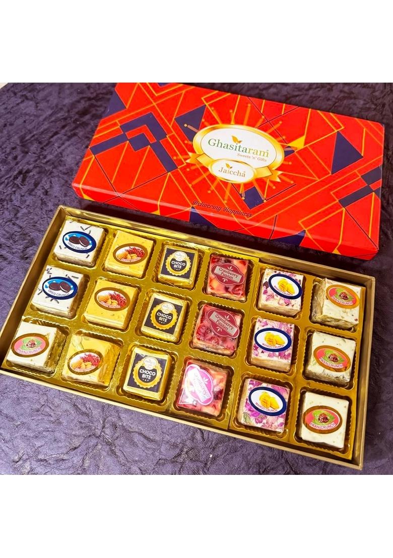Ghasitaram Gifts Christmas Assorted Chocolate Bites in Designer Box
