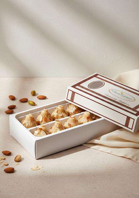 Ghasitaram Gifts Ganesha Chaturthi Gift Sweets - Pure Badam Modaks 200 GMS