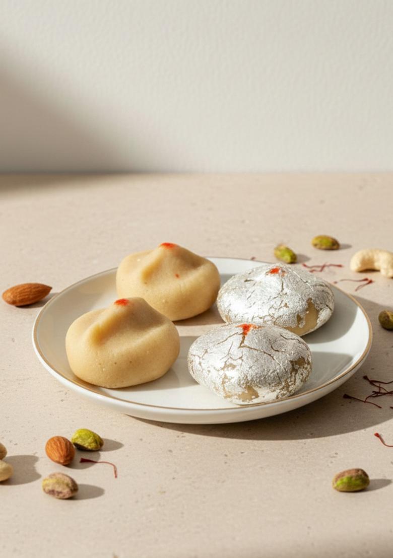 Ghasitaram Gifts Sweets Ganesha Chaturthi Modaks Sugarfree Ganpati Peda 800 GMS