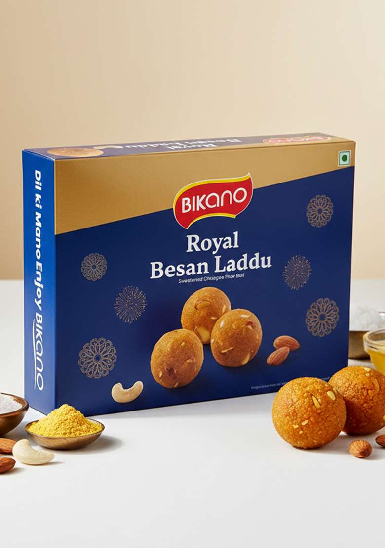 BIKANO Besan Laddu Spl, 400 gram box - Indya
