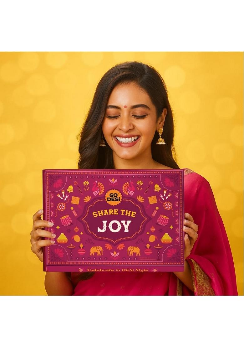 GO DESi Bhai Dooj Gift Box 12 Items| set for brother sister | Share the Joy |Coconut Laddu POPz: Tangy Imli, Real Aam, Kaccha Aam Meetha Paan Diwali Gifts Family and Friends