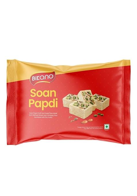 BIKANO Soan Papdi 400g | Traditional Indian Sweet Soft & Flaky Mithai Ready to Eat Dessert