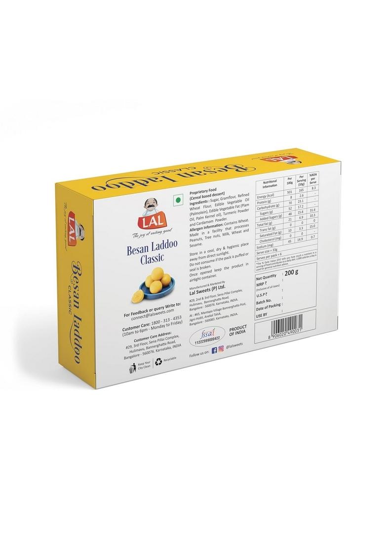 Lal Besan Laddoo Classic, 200 gm