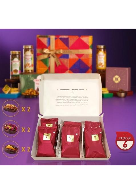 7 BAZAARI Healthy Stuffed Dates | Premium Assorted Box with Almond, Pistachio, Apricot & Honey No Added Sugar, Gluten-Free, Natural Festival Sweets Gift Pack