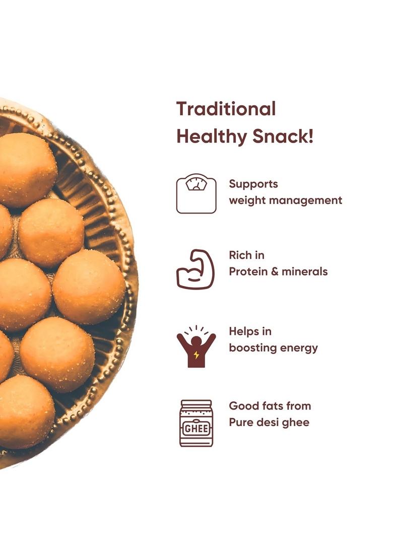 Artinci Sugar Free Assorted Laddu Sampler Pack of 6 (Motichoor, Protein, Besan) | Diabetic Friendly Zero Maida, sugar, Oil Guilt-Free Mithai Trial Box, 2 Each Type