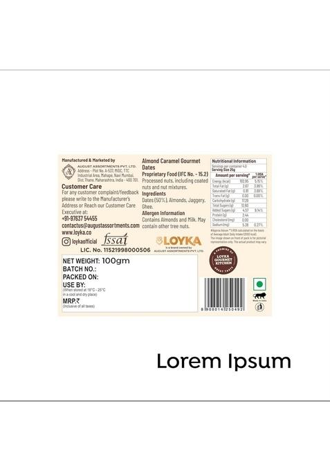 LOYKA Caramel Almonds Dates Box