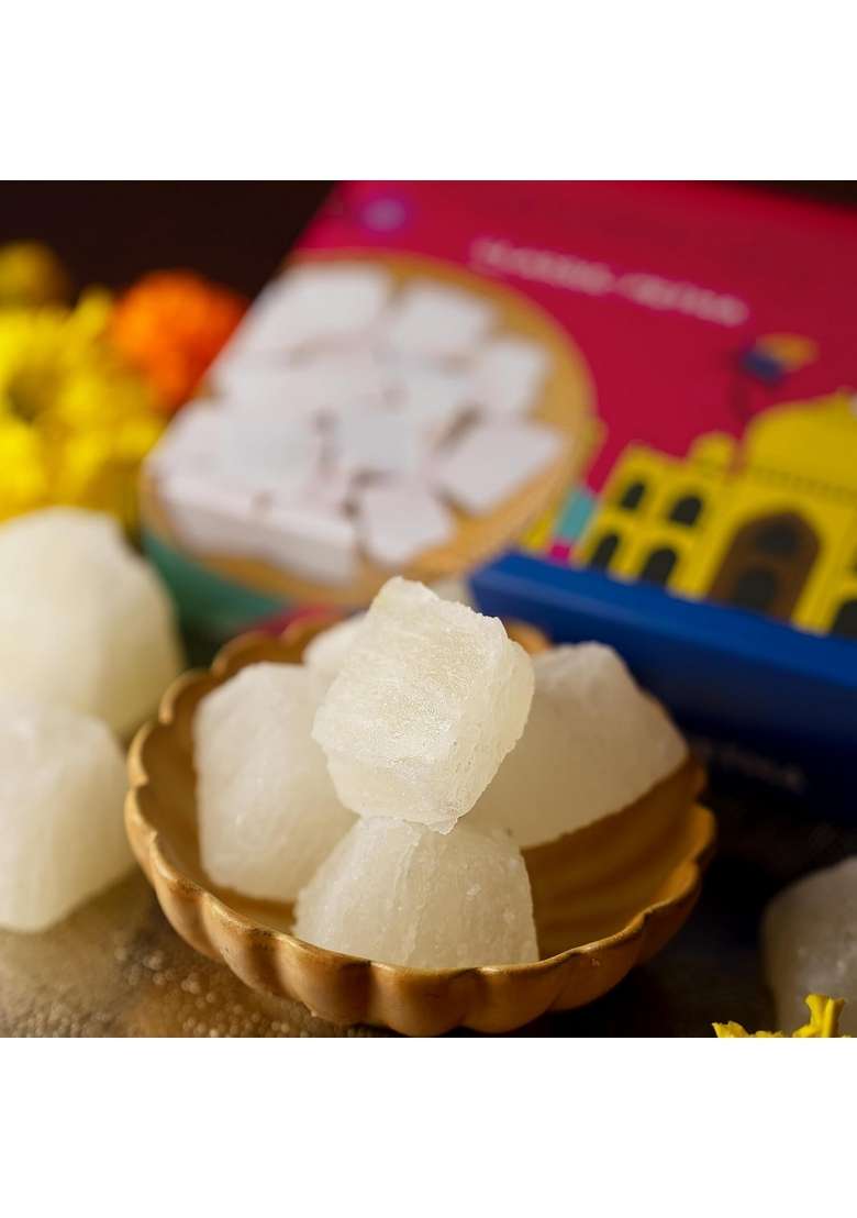 BANSIWALA Agra Petha 350g - Original Dry Ka | Classic Soft and Juicy Indian Sweet Sweets Gift Box Vegan & Preservative-Free Delicious Mithai! - Indya