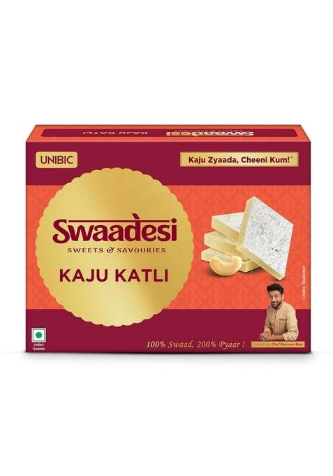 Unibic Swaadesi Shahi Kaju Katli 180gm/195gm Weight May Vary