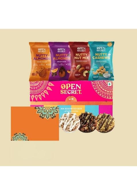 Open Secret Premium Gift Hamper | Combo of 9 Dry Fruit Box, Chocolate Gifts, Fruits, Healthy Hamper, Gifts for colleagues, Employee Gifting
