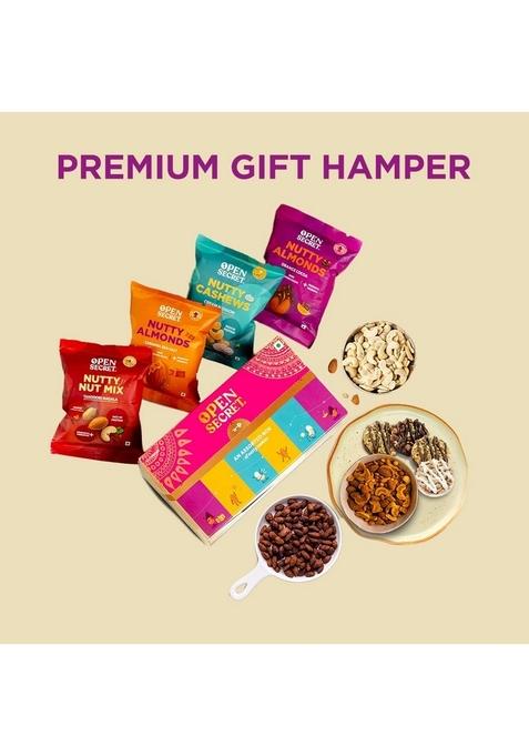 Open Secret Premium Gift Hamper | Combo of 9 Dry Fruit Box, Chocolate Gifts, Fruits, Healthy Hamper, Gifts for colleagues, Employee Gifting