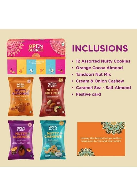 Open Secret Premium Gift Hamper | Combo of 9 Dry Fruit Box, Chocolate Gifts, Fruits, Healthy Hamper, Gifts for colleagues, Employee Gifting