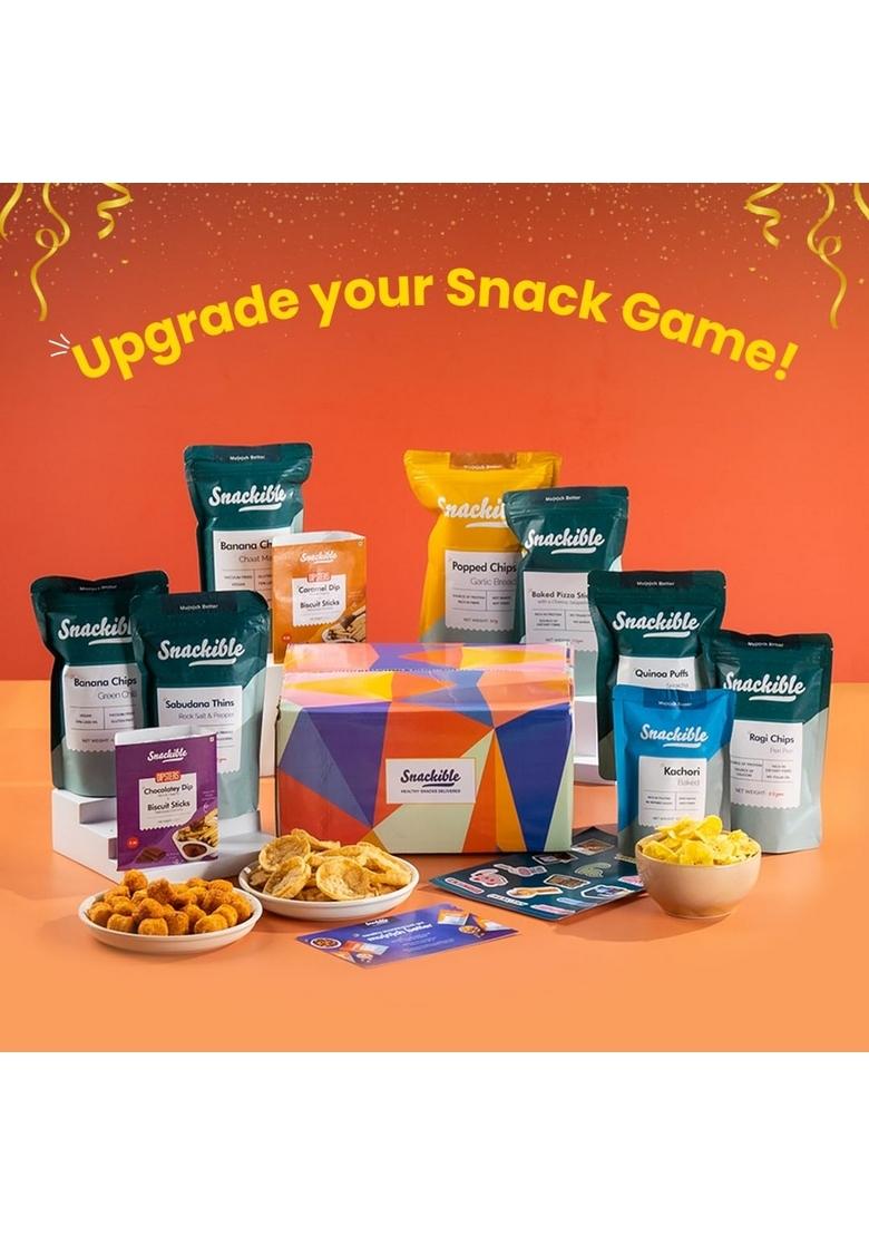 Snackible MU(N)CH BETTER Bestselling Snacks Box | of 10 Healthy Gift Best Gifting Option |Corporate Gifts Gourmet Snack