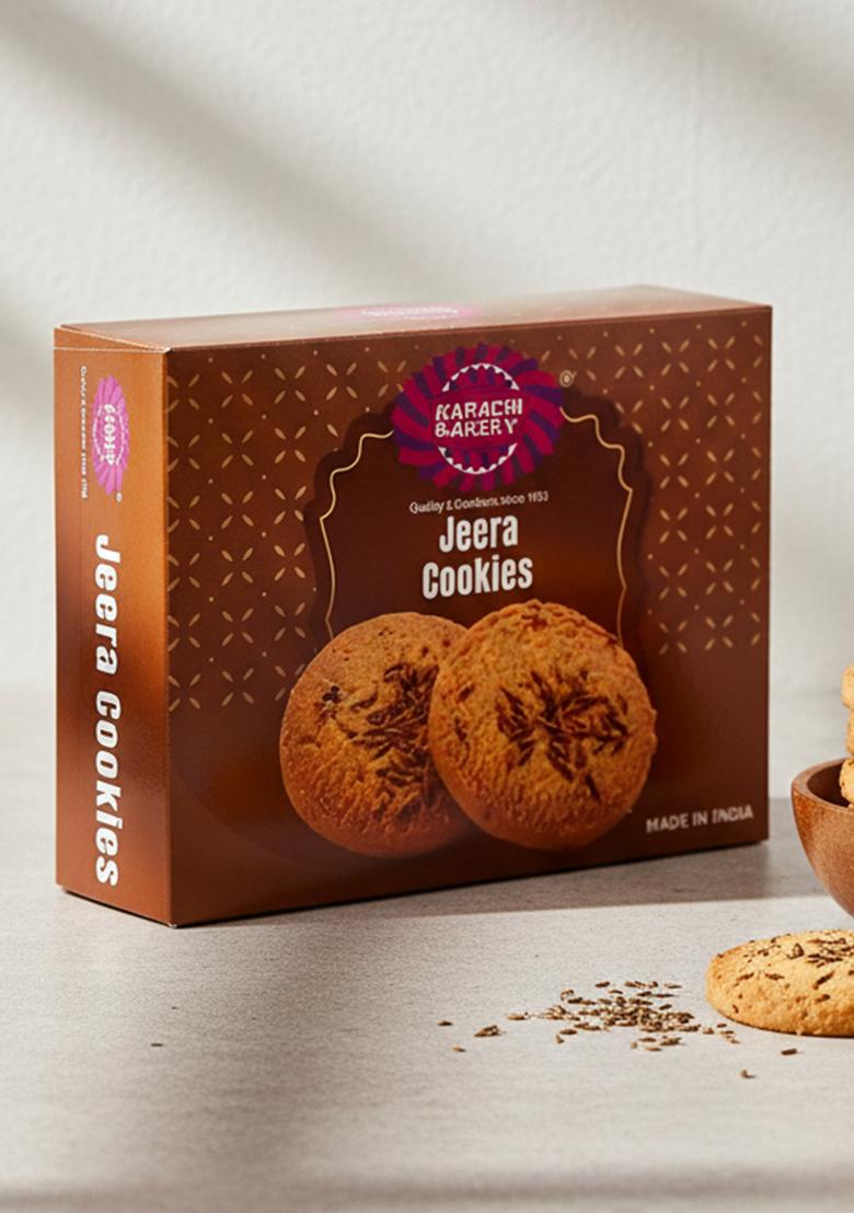 Karachi Bakery Jeera Flavour Cookie, 400gm | Tea Time Snack Delicious Cookies Vegetarian