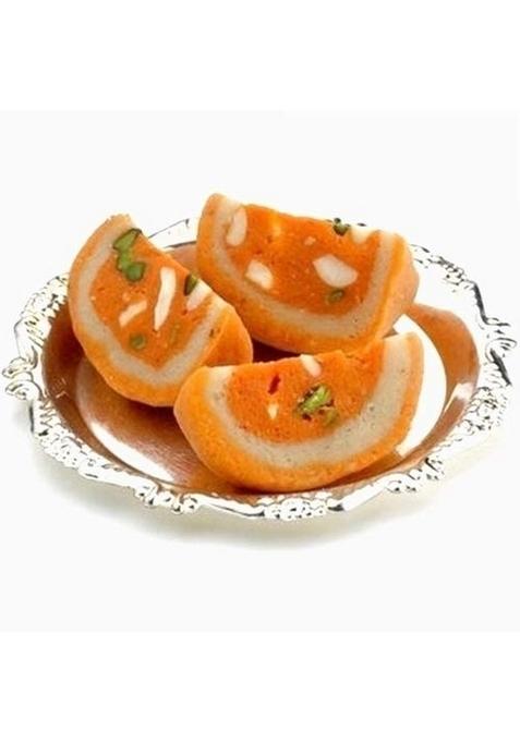 GHASITARAM'S Dryfruit Orange Melba Mithai, Diwali Sweets Gift Box, 400 gm