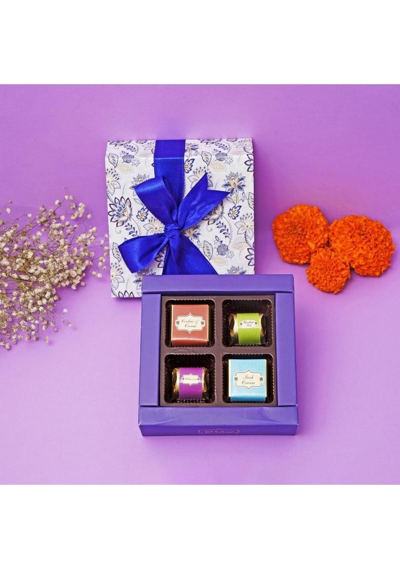 VELVET FINE CHOCOLATES Sweet Serenity Diwali Gift Box|Assorted Chocolates|Perfect Festive Gift|Elegant Packaging|Ideal for Celebrations|Pack of 1, 500 gram