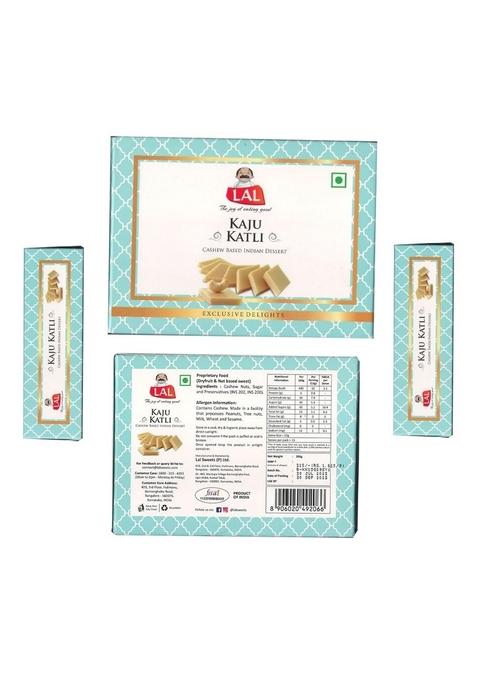 CraftVatika Rakhi for Brother and Bhabhi Kids with Gift Combo Set Sweets | of 4 Kajukatali Hamper