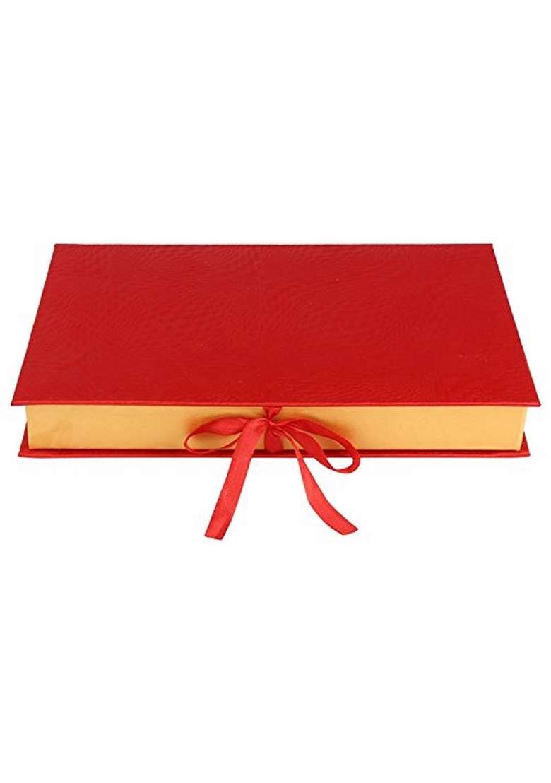Ghasitaram Halwai Diwali Special Red Bandhani Fancy Assorted Dryfruit Sweets Gift Box (800gms) - Indya
