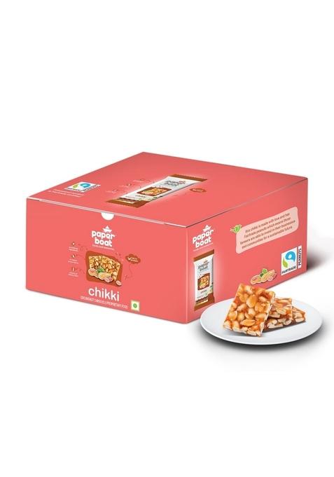 Paper Boat Chikki, Peanut Bar, No Added Preservatives and Colours | Gajak Sweets Made with Jaggery Gazak (Pack of 30, 25 grams Each)