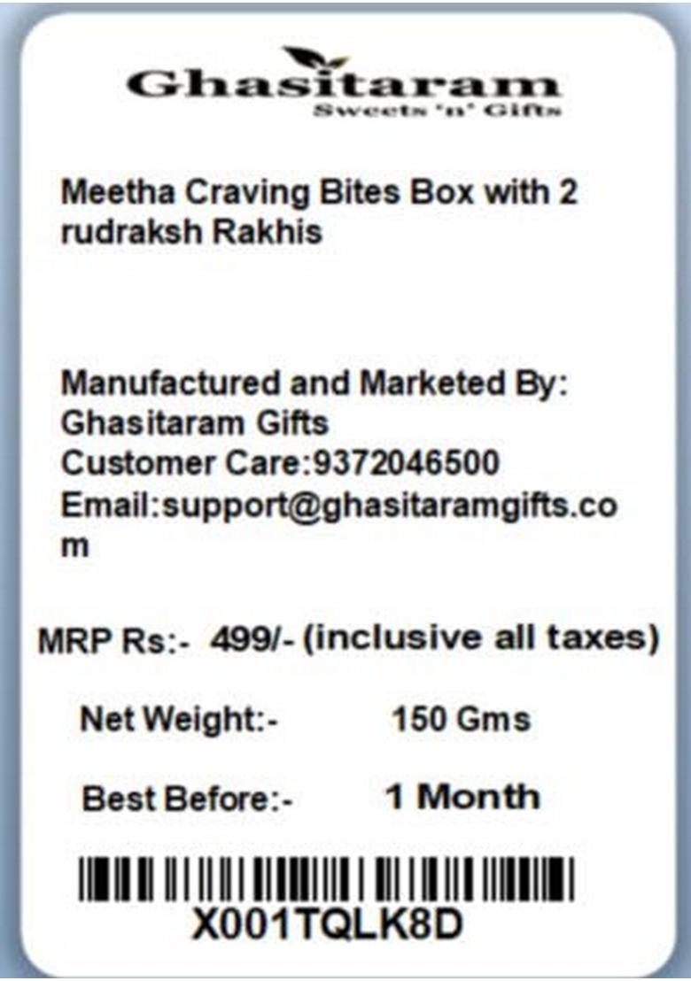 Ghasitaram Gifts Rakhi Gifts/Rakhi Sweets
