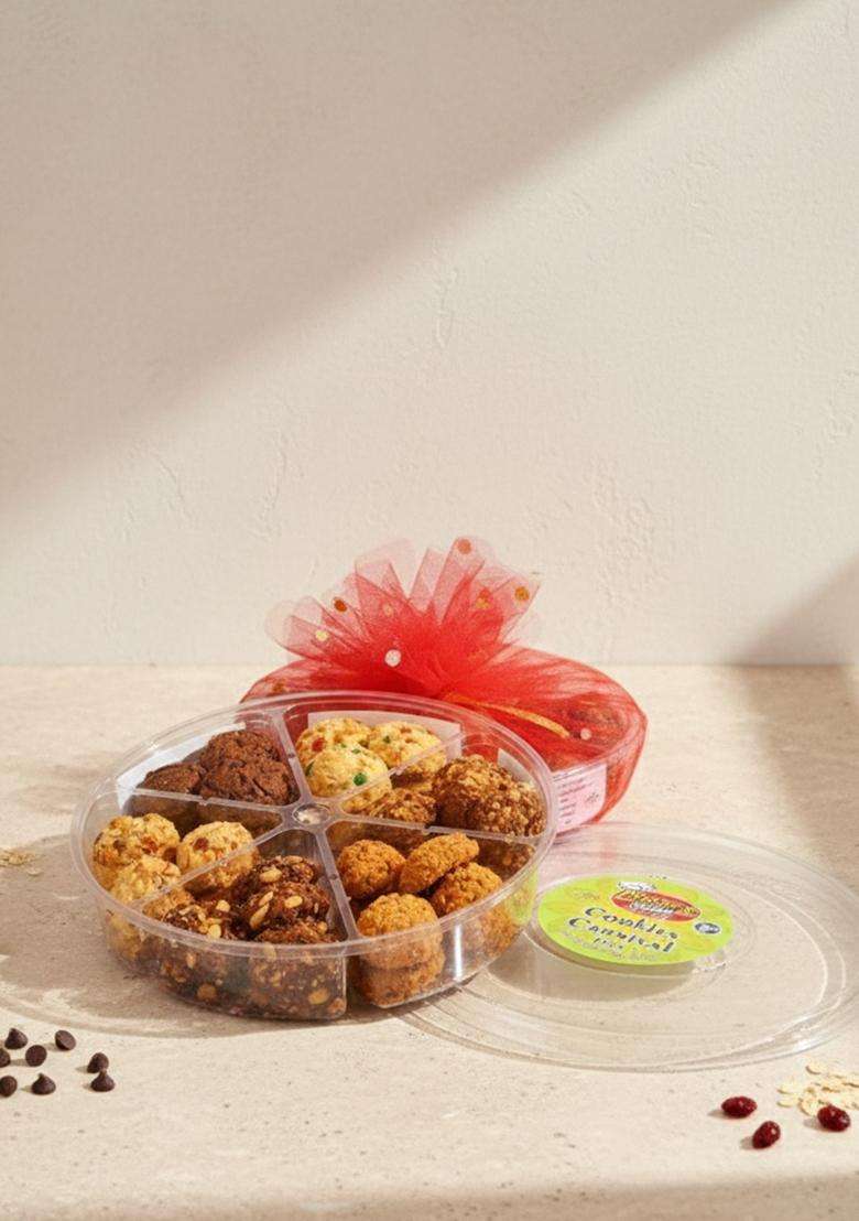 Vipul Dudhiya Sweets Cookies Carnival Hamper 500g | Festive Gift Pack Indian Sweet for Diwali Festival. Fresh and Healthy (cookies hamper(500gm)) - Indya