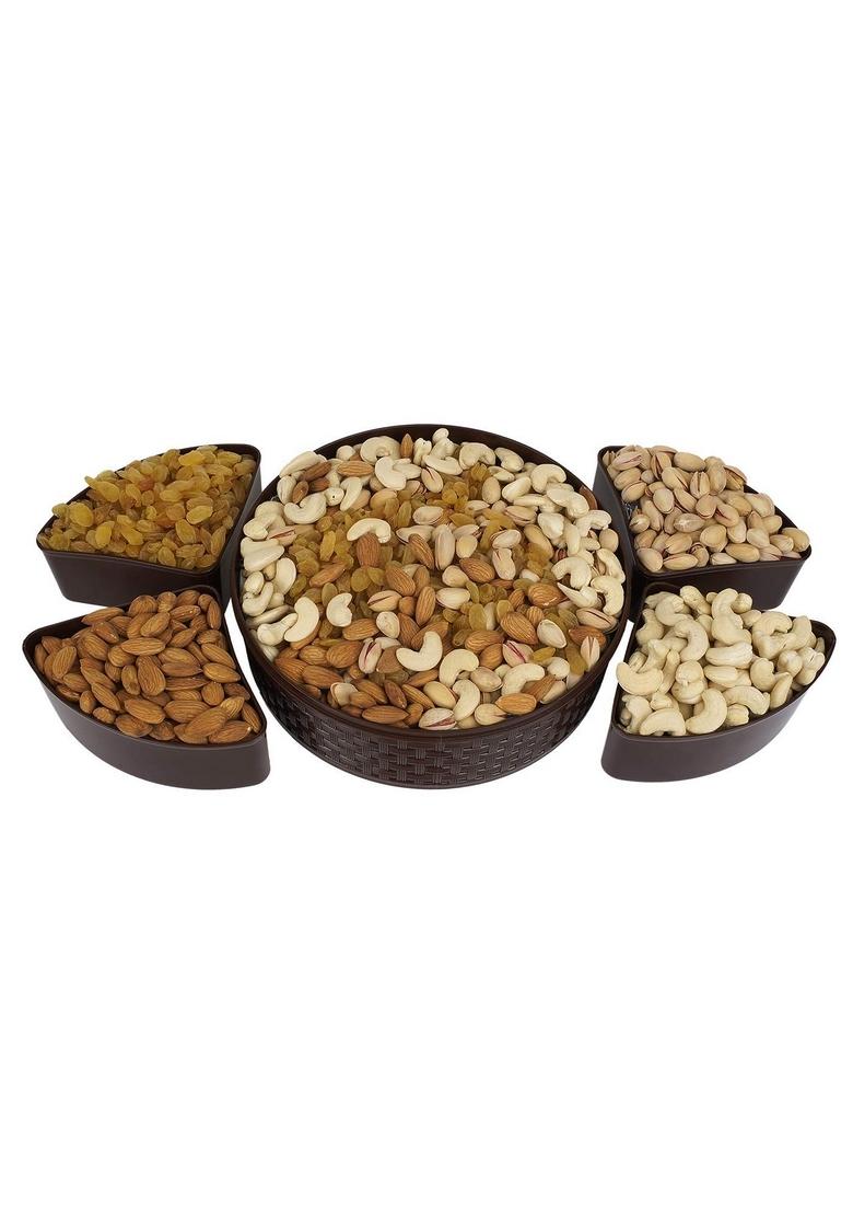 Sainik's Dry Fruit Mall Festive Gift Box Set (Almonds, Cashews, Pista, Raisins- 200Gms Each) 800grams